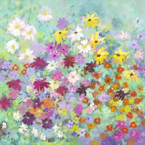 Garten Grußkarte. 'Inspiriert von Klimt'