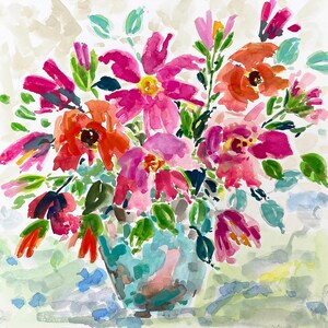 Blumen Grußkarte. Der Sommer blüht aus dem Garten