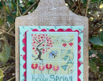Hello Spring Digital Cross Stitch Pattern PDF Instant Download