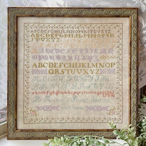 Antonia Rosel y Garcia 1886 PDF Digital Cross Stitch Pattern