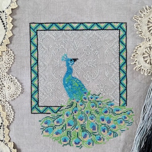 Ode to a Peacock Cross Stitch Pattern
