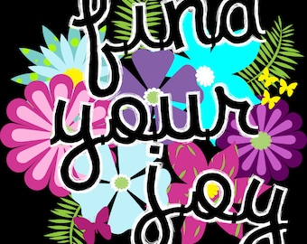 Find Your Joy Digital Cross Stitch Pattern PDF - Instant Download