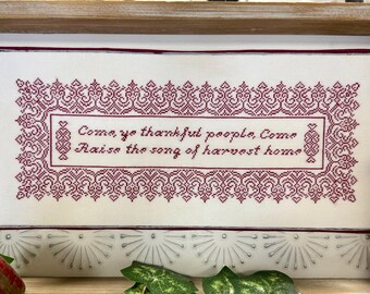 Raise the Song Digital Cross Stitch Pattern PDF - Instant Download