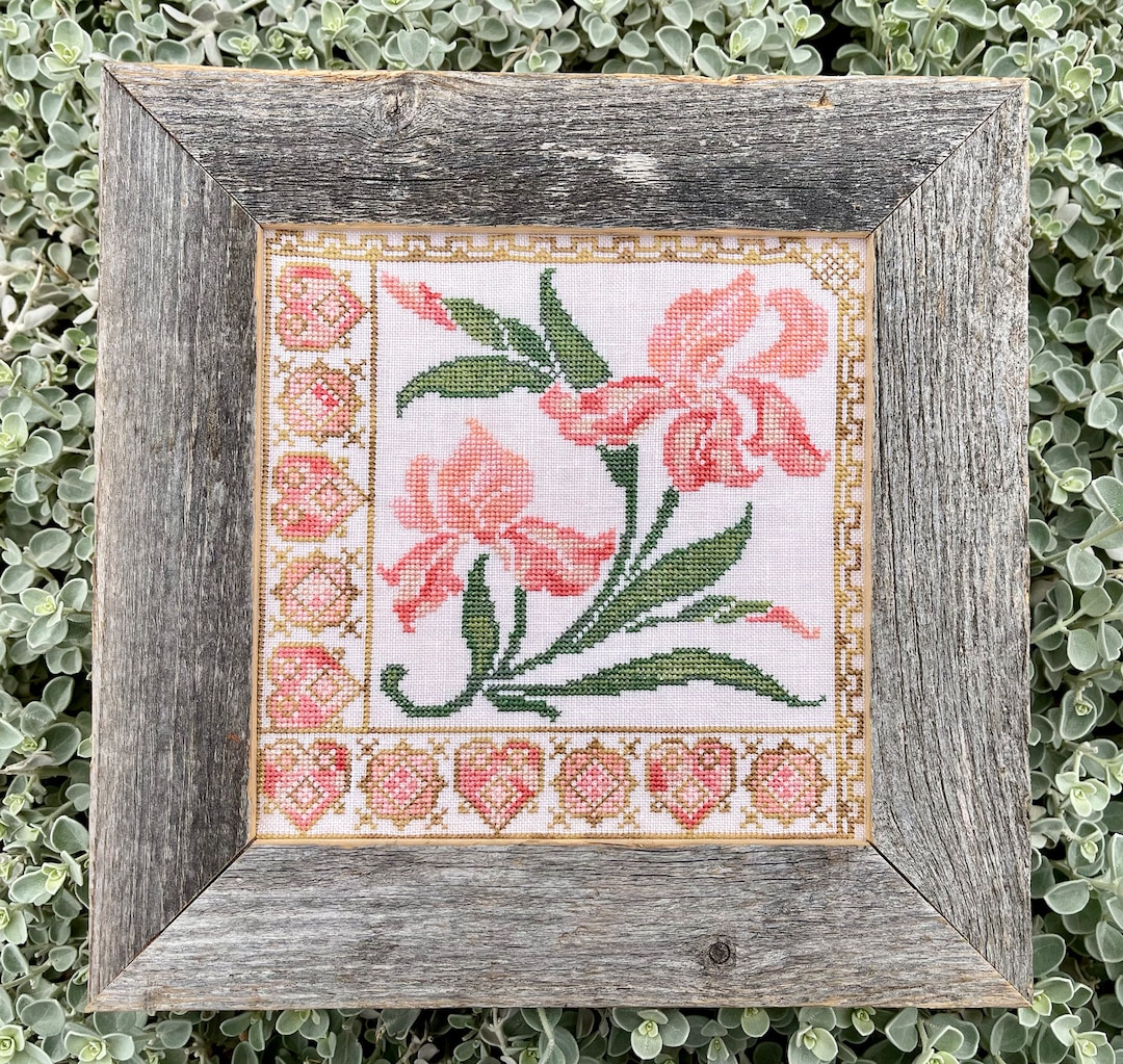 Florigraphica 2 - Iris Digital Cross Stitch Pattern PDF - Etsy