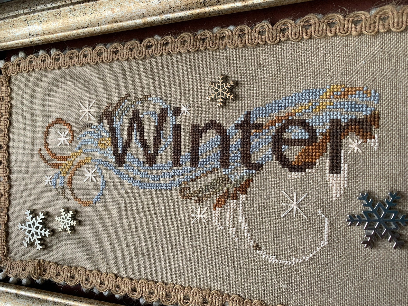 Winter Flourish PDF Cross Stitch Pattern Etsy