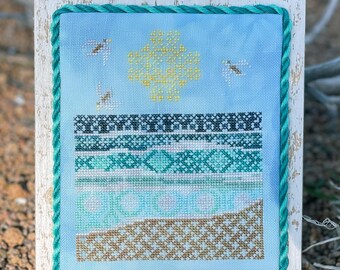 By the Sea Digital Cross Stitch Pattern PDF - Instant Download