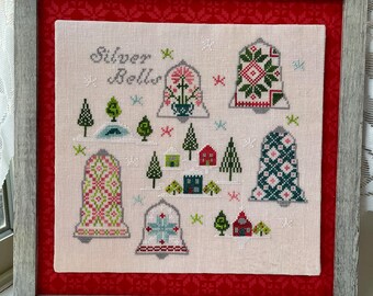 Silver Bells Digital Cross Stitch Pattern PDF