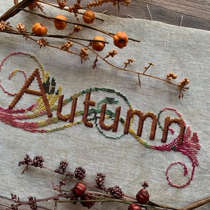 Autumn Flourish PDF Cross Stitch Pattern - Etsy