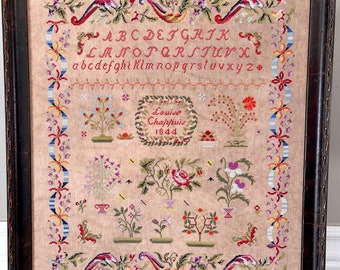 Louise Chappuis 1844 Digital Cross Stitch Pattern PDF
