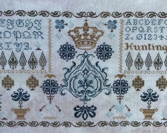 Huntingdon Hall Digital Cross Stitch Pattern PDF