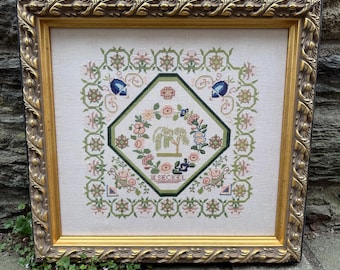 M. Seckel Antique Sampler Reproduction Digital Cross Stitch Pattern PDF Instant Download