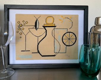 It's 5 o'clock Somewhere Digital Cross Stitch Pattern PDF - Instant Download