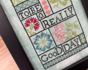 A Really Good Day Digital Cross Stitch Pattern  PDF - Instant Download