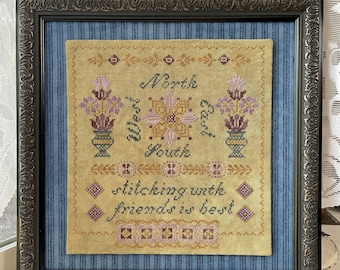 Stitching with Friends Digital Cross Stitch Pattern PDF - Instant Download