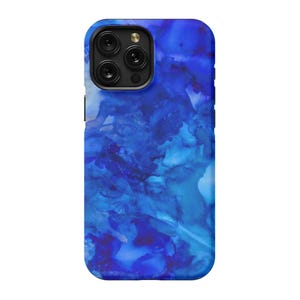 Iphone Case, Tie Dye Phone Case, Galaxy Phone Case, Blue Phone Case, Iphone 14, 15, Samsung Galaxy Case, Christmas Gifts For Him