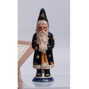 Vaillancourt Santa, Chalkware Santa, Vintage Santa, Hand Painted Chalkware, Christmas Santa, Figurine Collectible