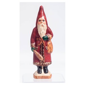 Vaillancourt Santa, Chalkware Santa, Vintage Santa, Hand Painted Chalkware, Christmas Santa, 1988 Santa, Figurine Collectible