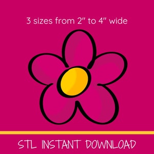 Funky Flower Cookie Cutter STL file