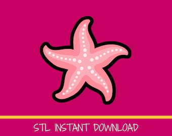 Starfish Cookie Cutter STL file