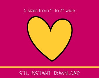 Heart Cookie Cutter STL file