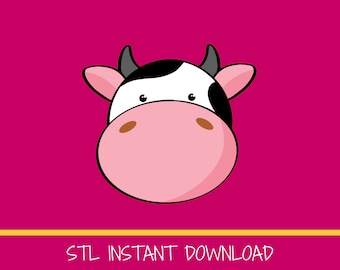 Cow Cookie Cutter STL file