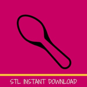 Archivo STL de cortador de galletas con forma de cucharadita