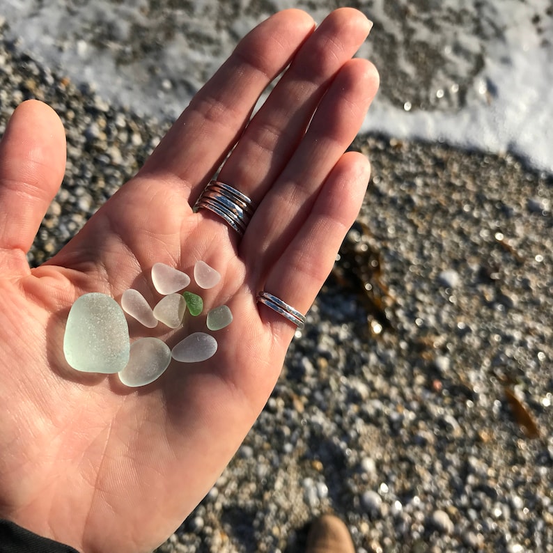 Rare blue sea glass, cornish seaglass, seaglass necklace, seaglass pendant, sea glass jewelry, sea glass jewellery, seaglass silver, aqua image 8