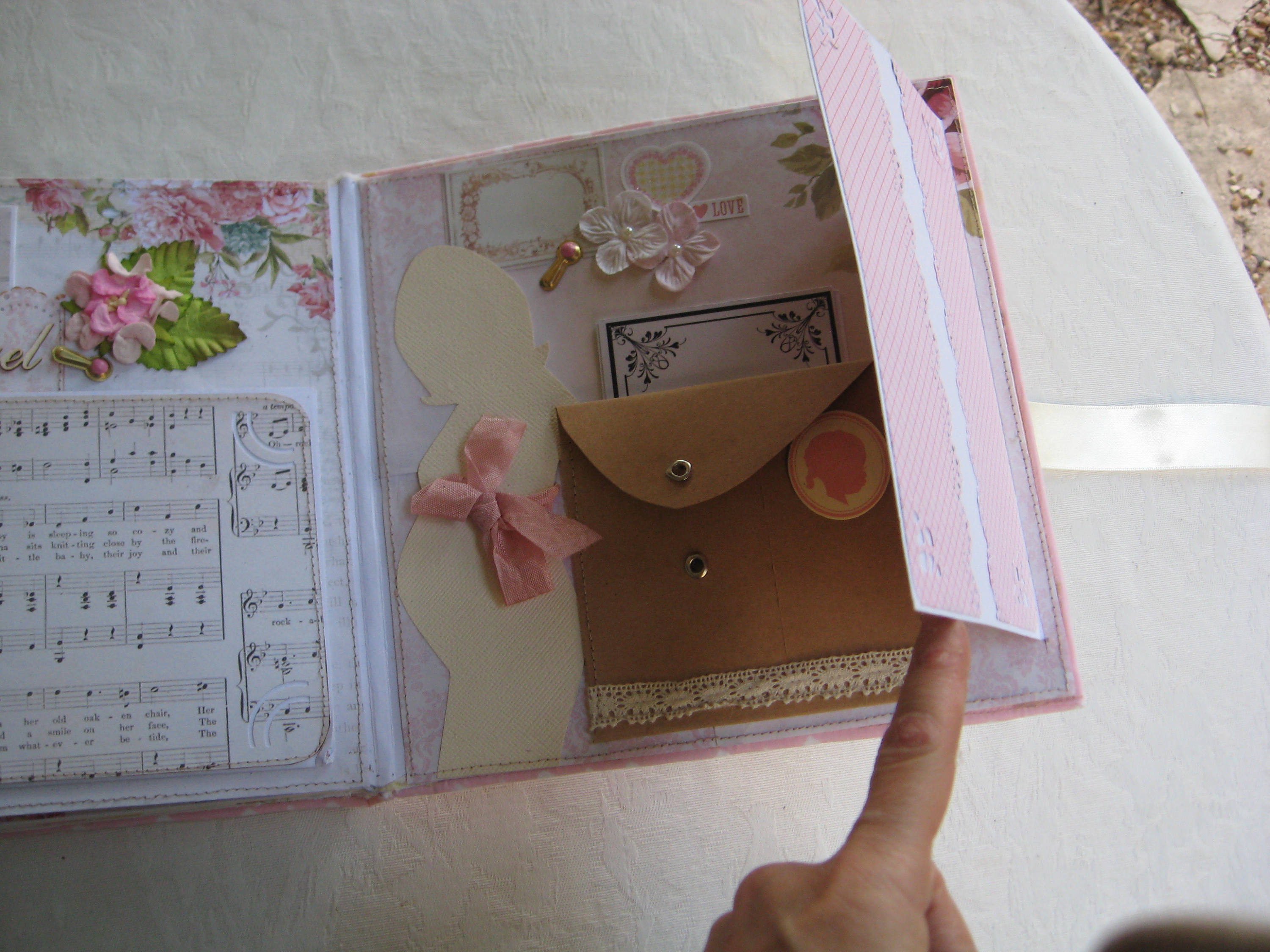 Baby Scrapbook Album, Personalised Baby Girl Scrapbook Photo Album,girl