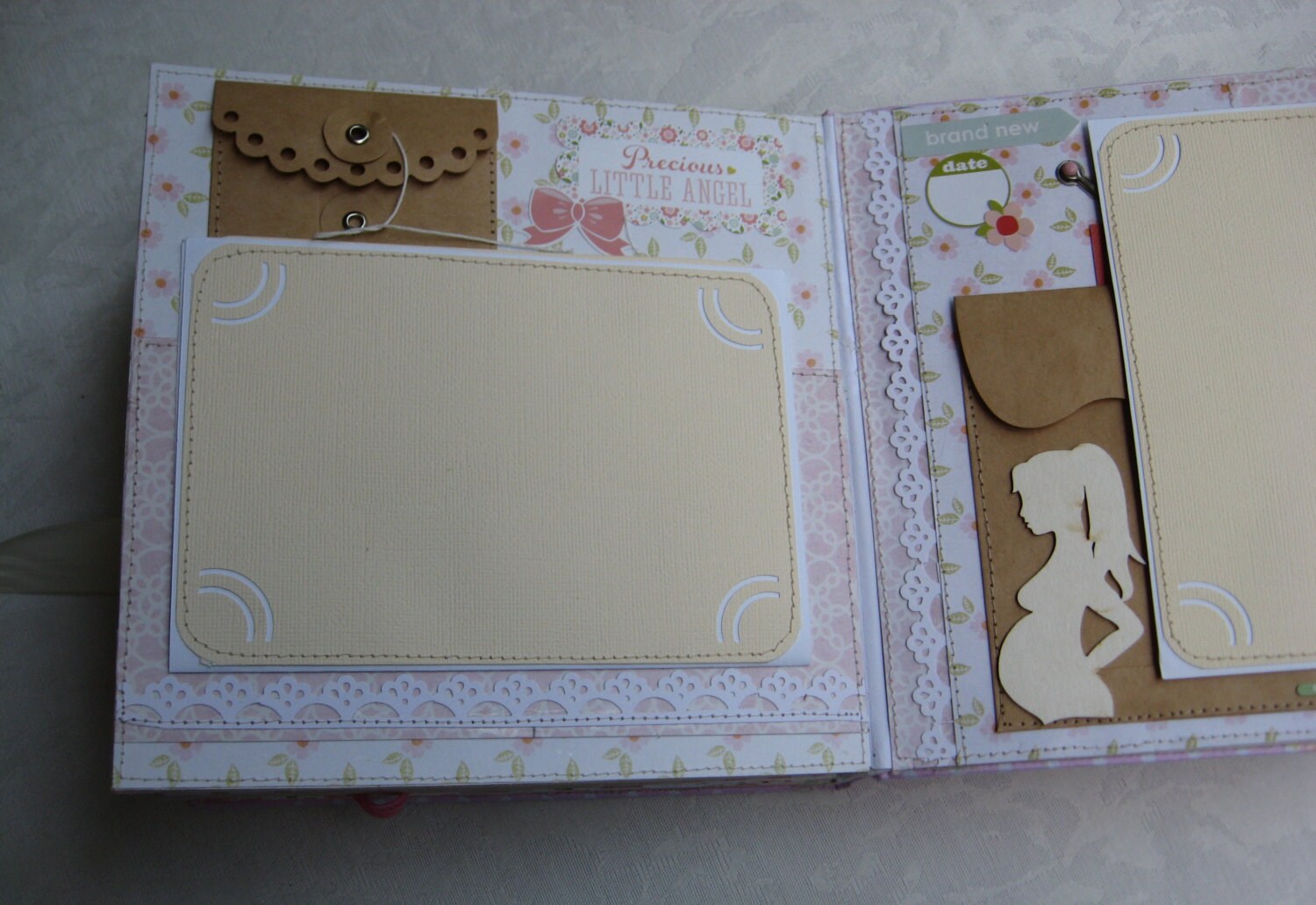 Personalized Baby's First Year Photo Album Baby Girl Etsy