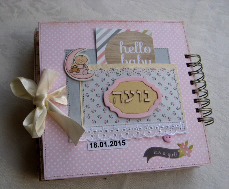 personalised baby girl photo album