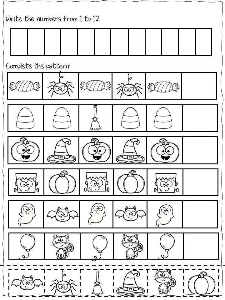 Halloween Activities for Preschool and Kindergarten Homeschool ...