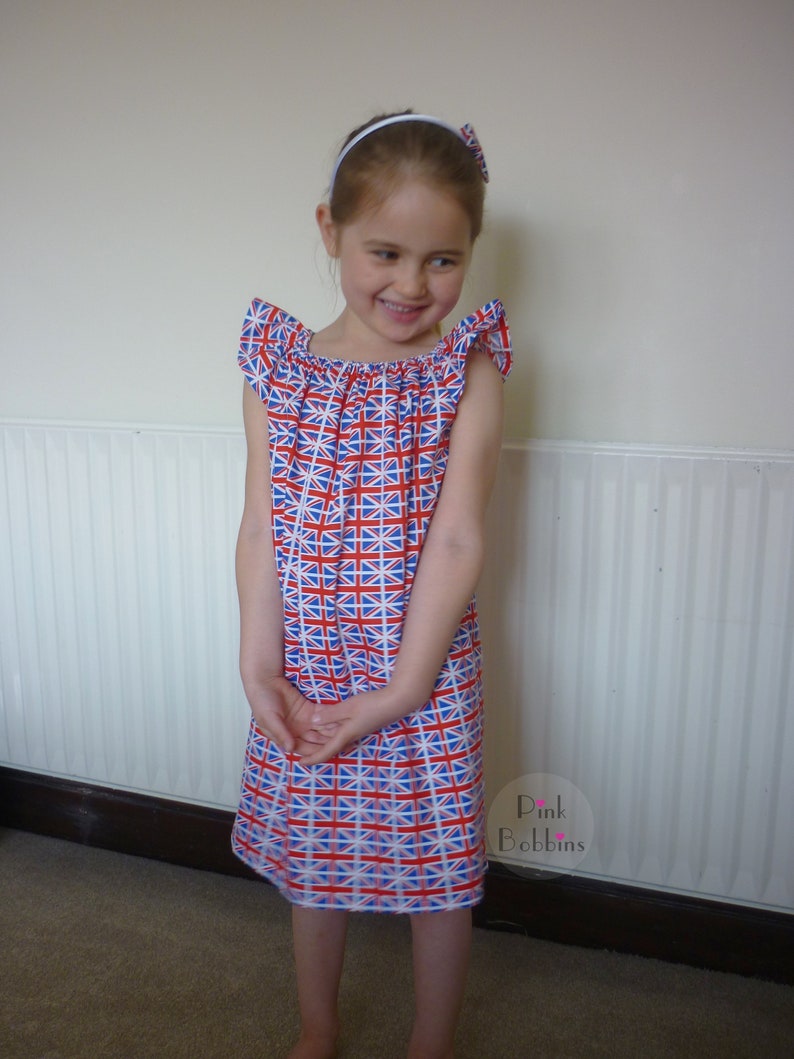Union Jack dress - British dress - Queen outfit - English dress - UK dress - flag dress - patriotic girl's dress [newborn - 12yrs] 