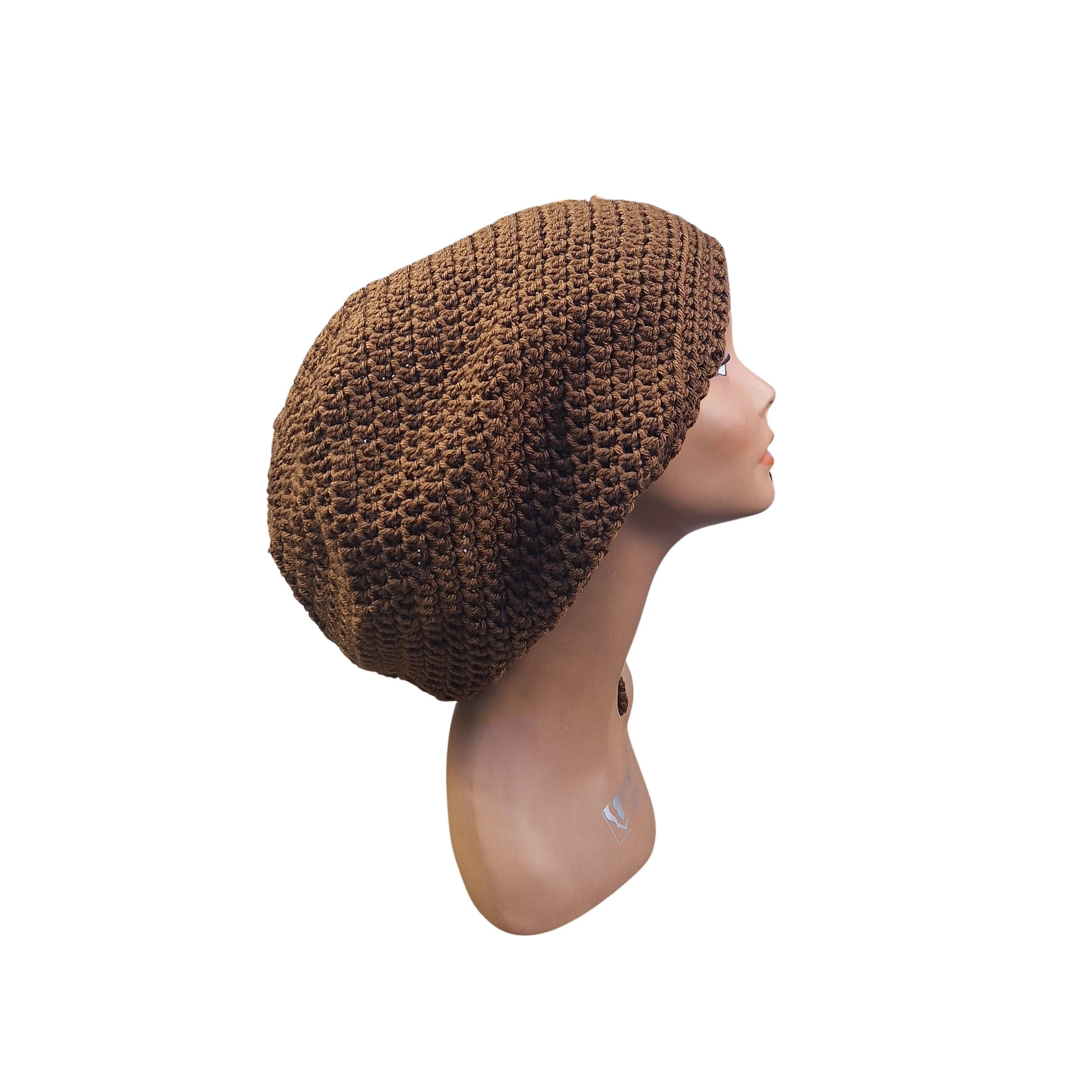 Brown Drawstring Loc Tam | Slouchy Hat | Dreadlock Hat | Dreads | Loc ...