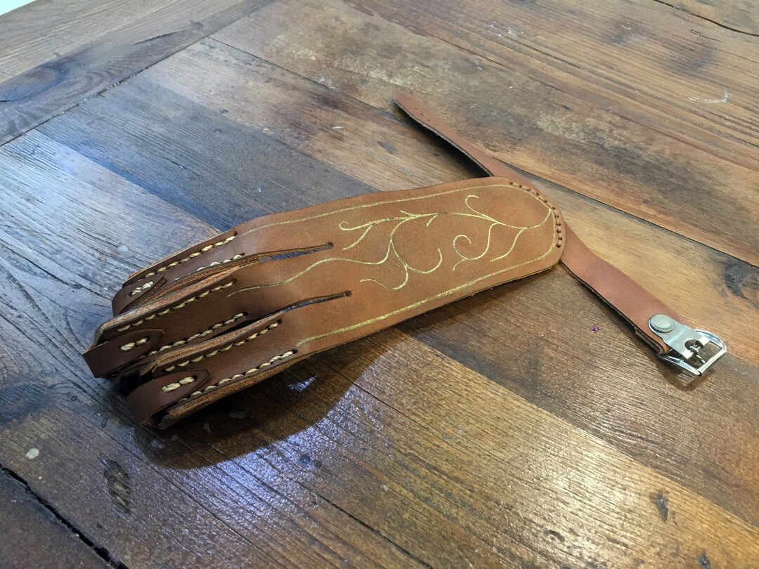 Leather Archery Glove / Archery Accessories / Archery Glove / Glove / Leather Archery Glove