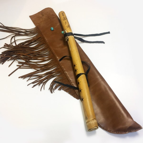 Handmade native american flute case/ Native American Flute Bag / handmade flute case / vintage bag / Hippie bag / Pouch