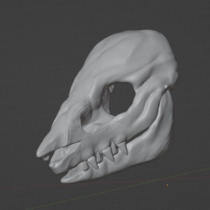 3D Sergal Skull Base