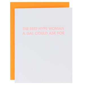 La femme la plus hype qu'une fille puisse demander - Carte typographique