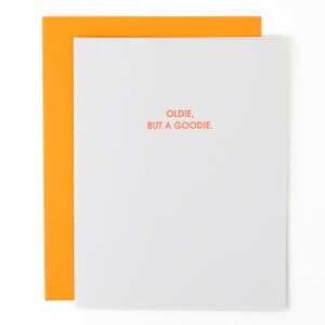 Oldie But a Goodie - Carte typographique d'anniversaire