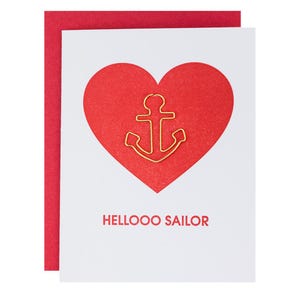 Hellooo Sailor - Carte typographique avec trombone