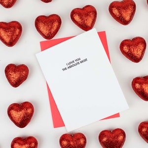 I Love You The Absolute Must - Love Letterpress Karte