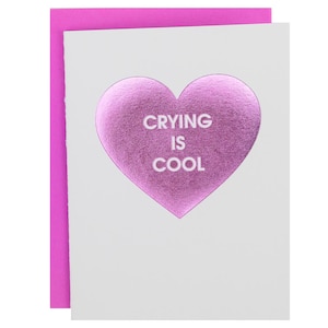 Crying Is Cool - Coeur - Carte typographique