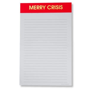 Merry Crisis - Bloc-notes ligné