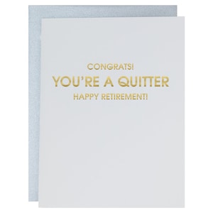 Vous arrêtez de fumer ! Bonne retraite - Carte typographique