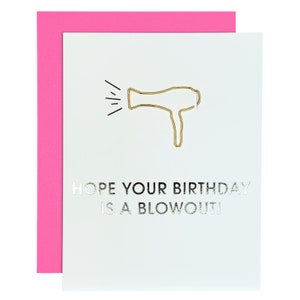 Geburtstag Blowout Papier Clip Folie Buchdruck Karte