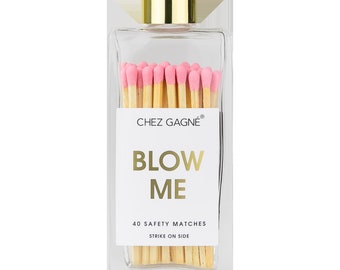 Blow Me - Glass Bottle Safety Matches