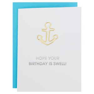 J'espère que votre anniversaire sera magnifique - Carte typographique avec trombone