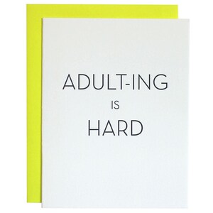 C'est dur d'être adulte - Carte typographique