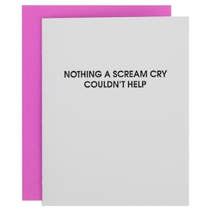 Scream Cry - Carte typographique