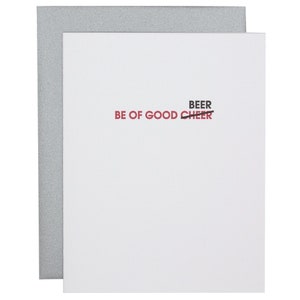 Carte typographique Be of Good Beer