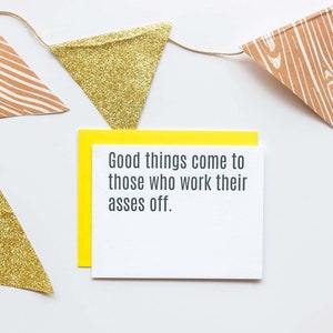 Good Things Come Letterpress Card image 4